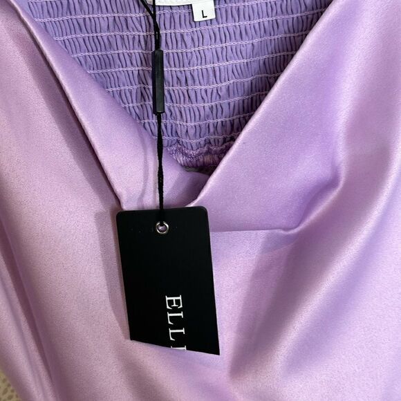 Elliatt Lilac Summer Midi Dress| Size L - Picture 8 of 12